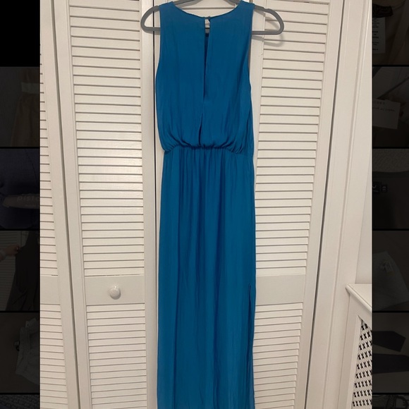 Zara Blue Maxi Dress Slits and Peep Hole - Picture 5 of 5